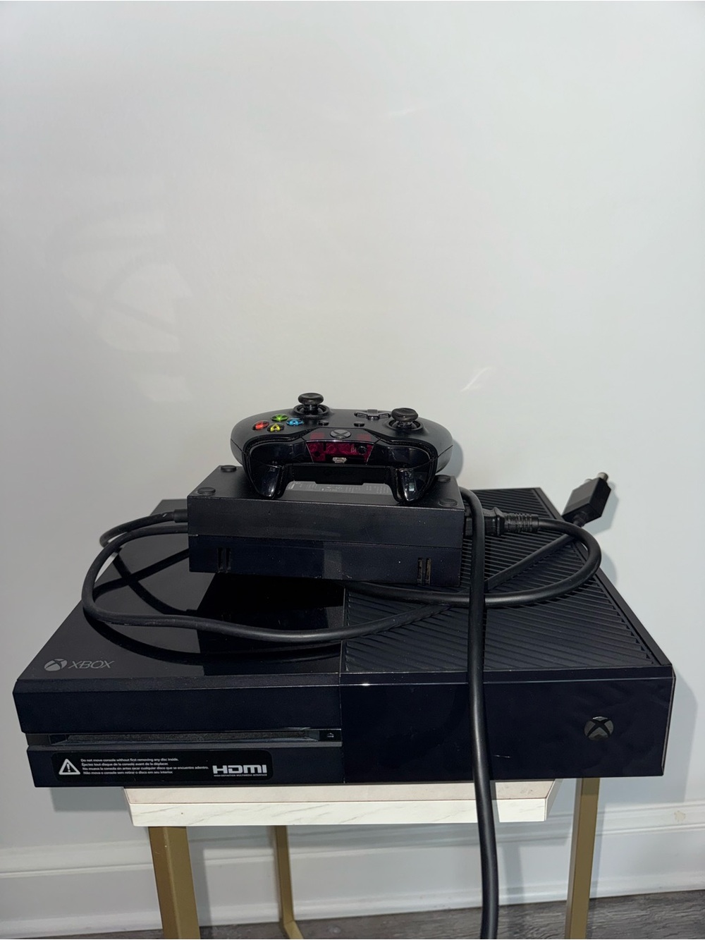 Original XBOX One Black Console with Controller and Power Cable